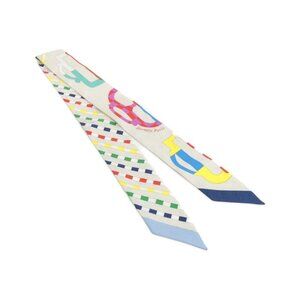 Hermes Bouclerie Moderne Scarf Craie